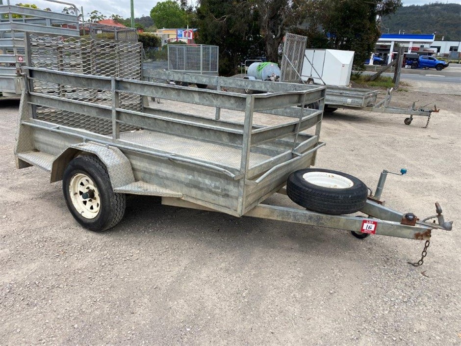 2001 ATA Galvanised Caged Box Trailer Auction (0015-5058625) | Grays ...