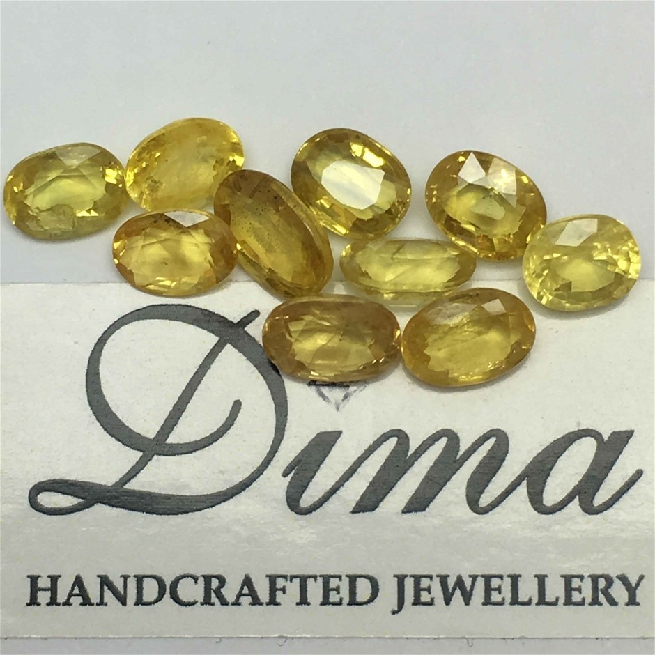 Ten Loose Sapphire, 13.37ct in Total