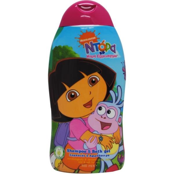 6 x Dora the Explorer 300ml Shampoo & Ba