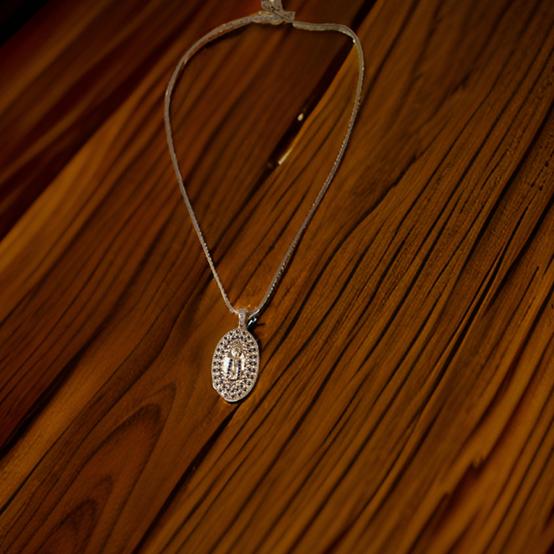 Elegant 18K Yellow Gold plated Simulated Diamond Necklace