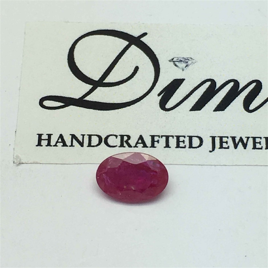 One Stone Ruby Oval 1.47ct
