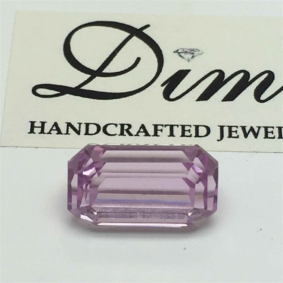 One Stone Kunzite Emerald Cut 9.97ct