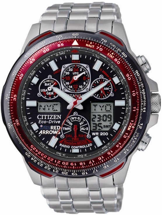 Citizen Red Arrow Skyhawk Mens Military 