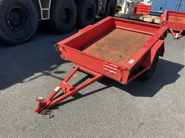 Red Single Box Trailer Auction (0016-9056740) | Grays Australia