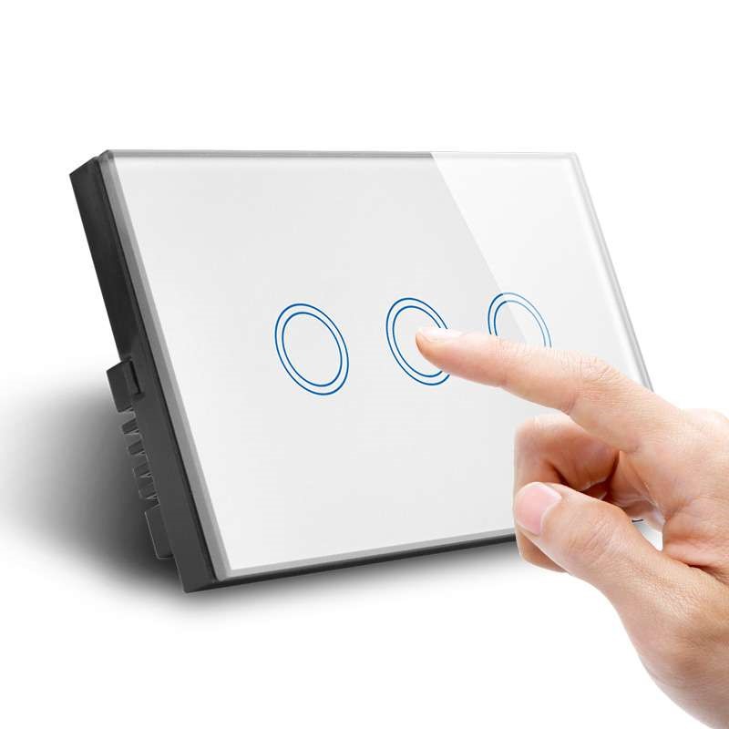 3 Gang Touch Light Switch Model CAMG-CF03W