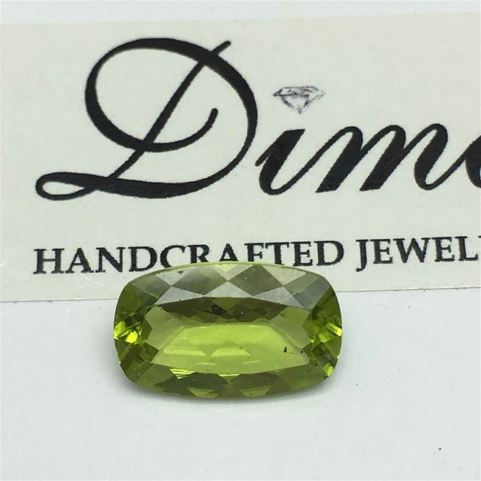 One Stone Peridot Cushion 4.30ct