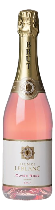 Henri Le Blanc Cuvee Rosé Brut NV (6x 750mL), France.