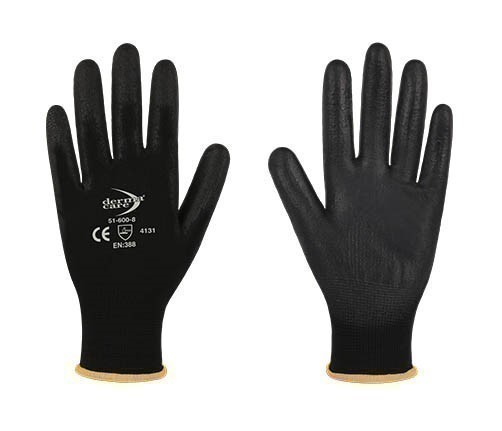 24 Pairs x DERMA CARE Multi-Purpose Light Weight Gloves Size L, Machine Kni