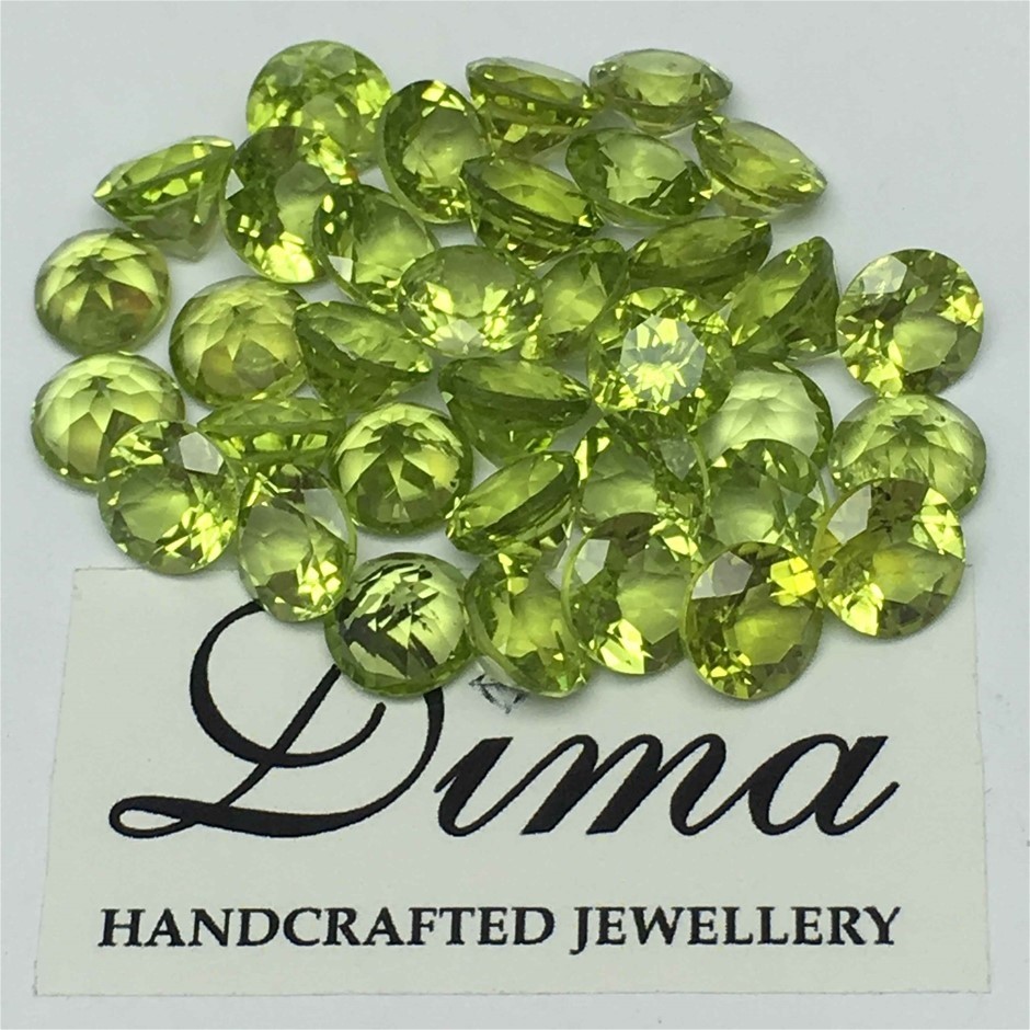 Thirty Five Loose Peridot, 50.40ct in Total