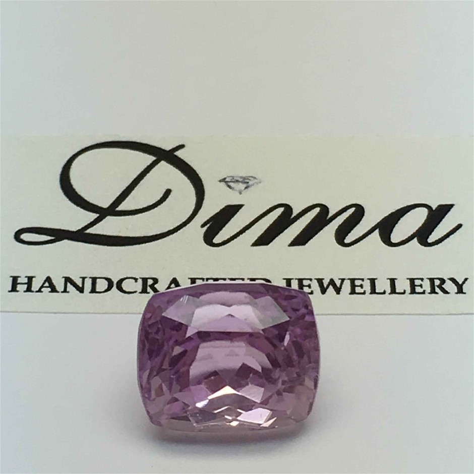 One Stone Kunzite Cushion 11.36ct