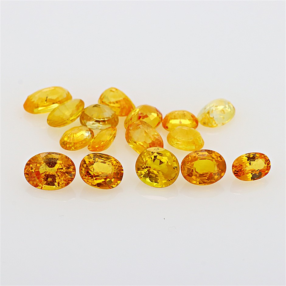 15.69 Carats Natural Yellow Sapphire