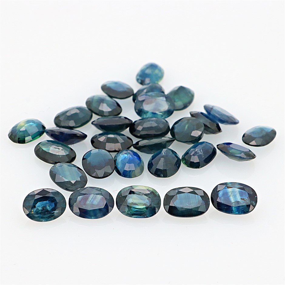 25.3 Carats Natural Blue-Green Sapphire