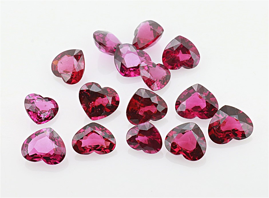 25.09 Carats Parcel of Natural Rhodolite Garnets