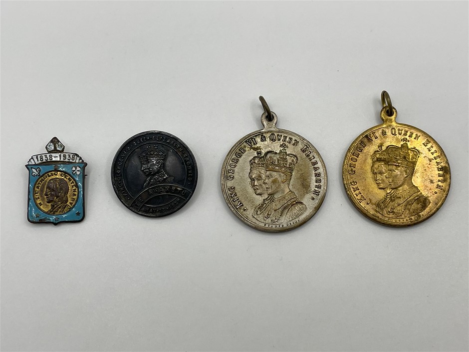 4 x Assorted 1838-1938 NZ Catholic Centenary & 1937 Coronation items ...
