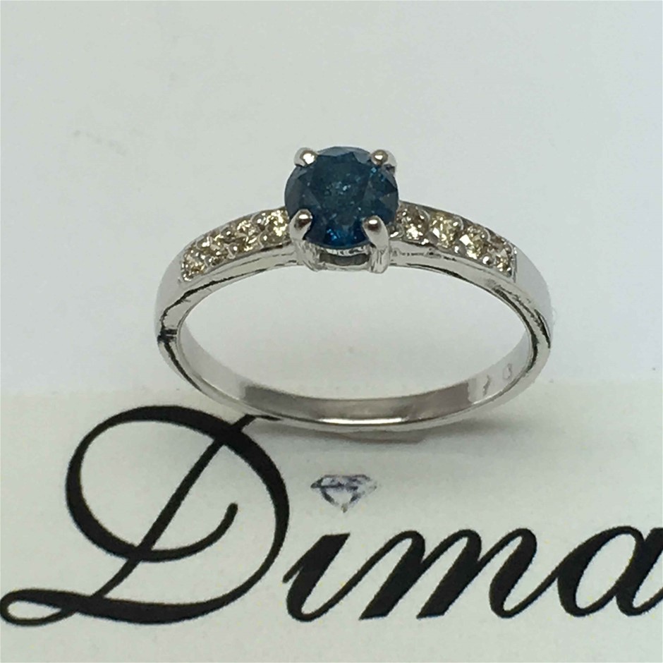 9ct White Gold Dress Ring