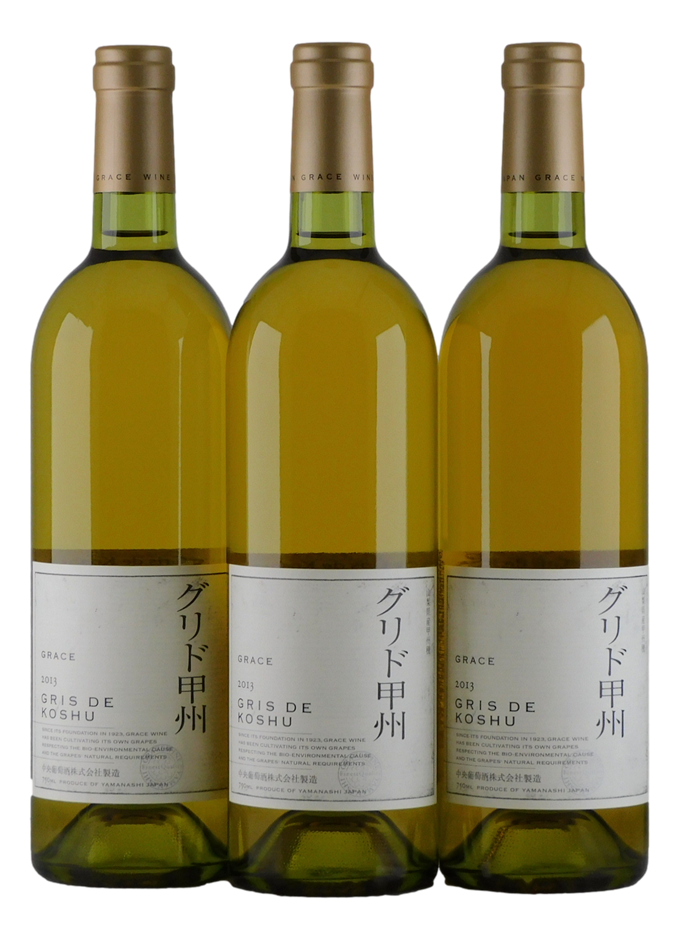 Grace Wine Gris de Koshu 2013 (3x 750mL), Japan. 5* Prov.