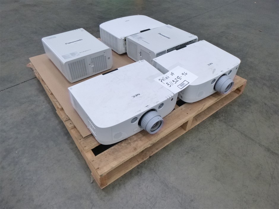 Projectors, Various Brands, Pallet Of Approx 5 Auction (0027-5059131 ...