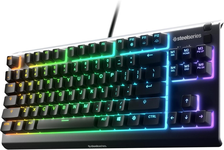 STEELSERIES Apex 3 TKL Compact Whisper Quiet IP32 Water & Dust-Resistant Ga
