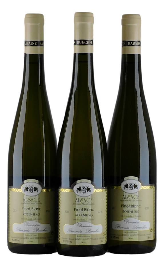 Domaine Barmes Buecher Rosenberg Pinot Blanc 2011 (3x 750mL) Alsace 5* Prov