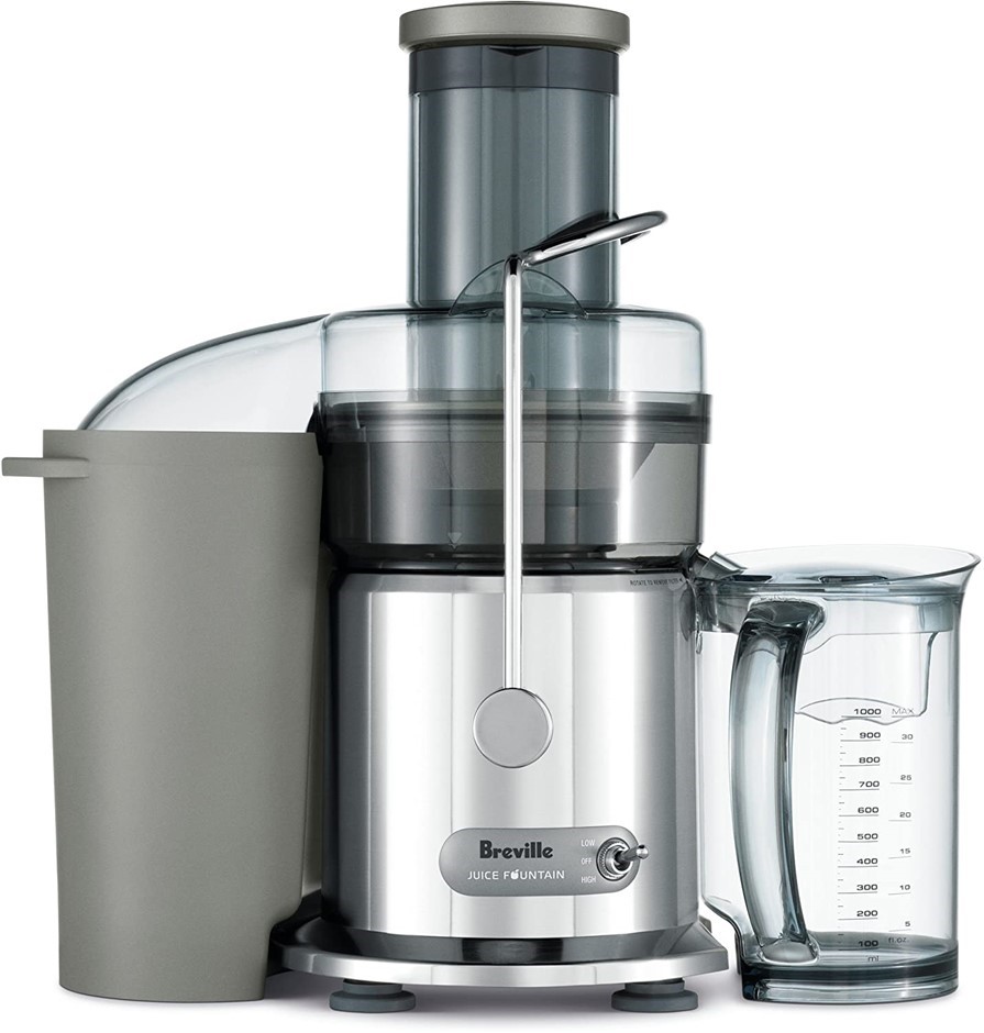 BREVILLE BJE410CRO Juice Fountain Plus, Colour: Chrome. NB: Minor Use.