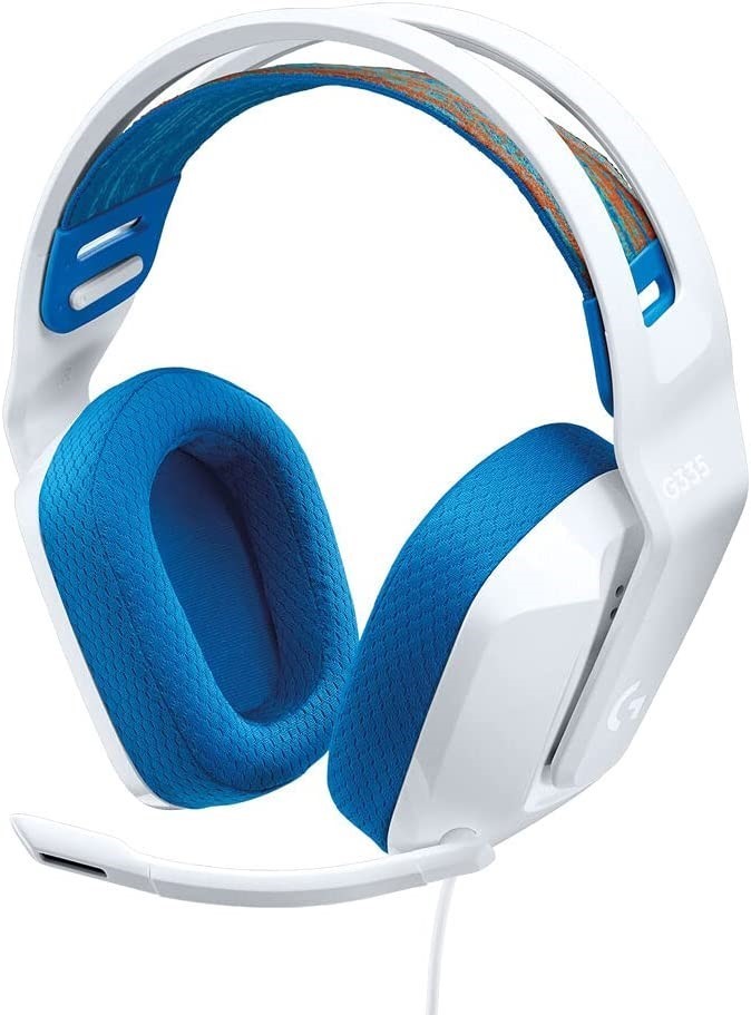 LOGITECH G335 Wired Gaming Headset, White. NB: Minor Use. Buyers Note - Di