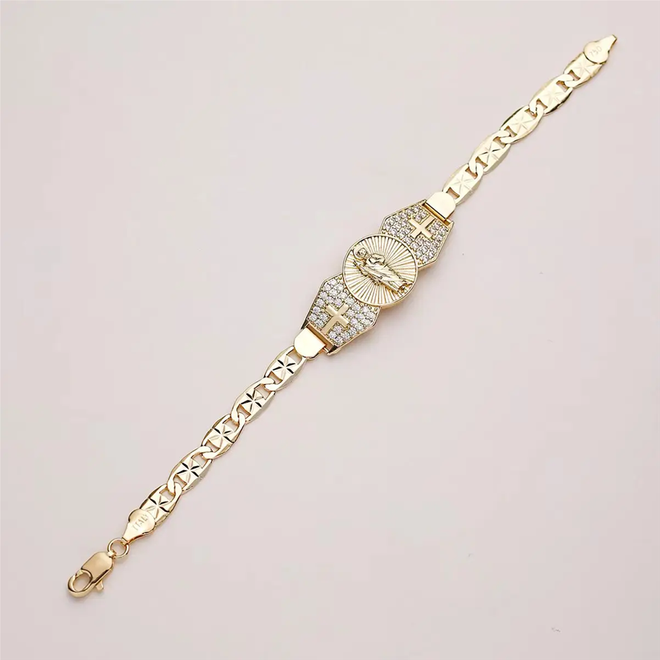 18K Yellow Gold-Filled (Stamped 750 &Italy) Bracelet