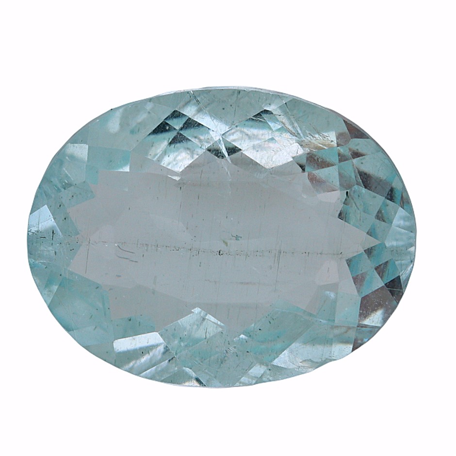 3.71 Carats Light Blue Aquamarine