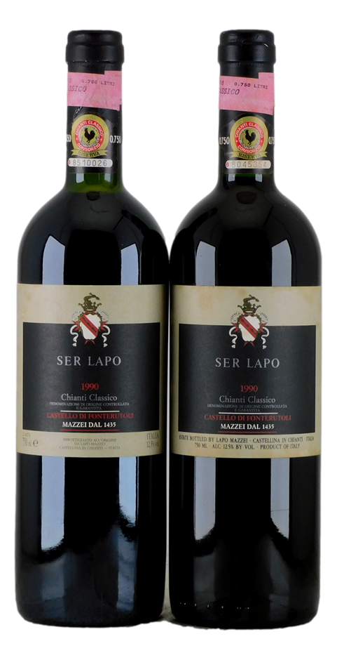 Mazzei Ser Lapo Chianti Classico 1990 DOCG (2x 750mL), Italy. 5* Prov.