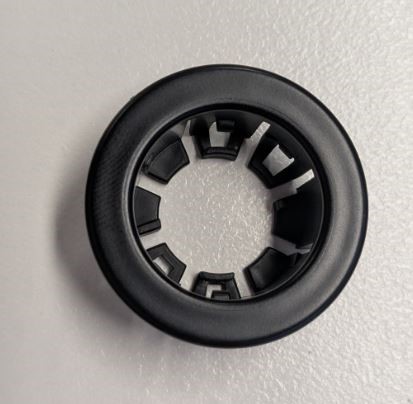 Lot of 10 Black 20mm Overflow Ring