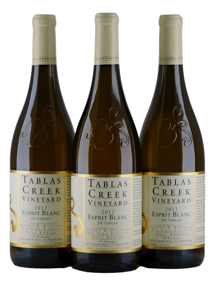 Tablas Ck Esprit De Tablas Blanc Paso Robles 2012 (3x 750mL). USA. 5* Prov.