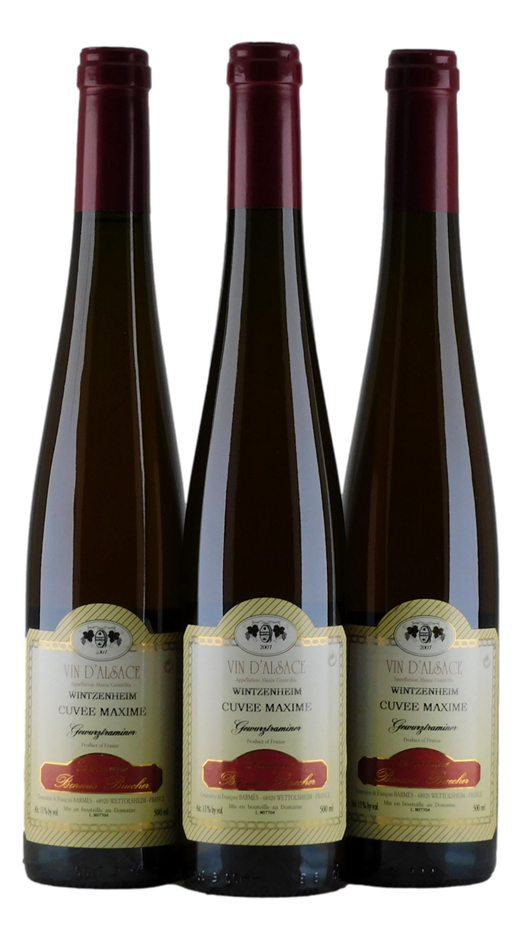 Dom Barmes Buecher Cuvee Maxime Gewurztraminer 2007 (3x 500mL) Fr. 5* Prov.