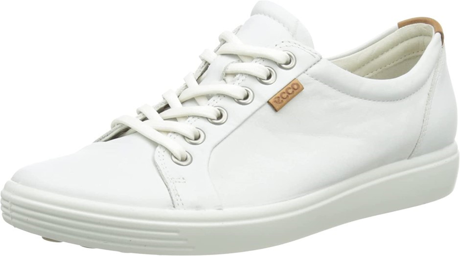 ECCO Footwear Women's Soft 7 Sneaker Oxford, EU40/US9-9.5, White, 430003.