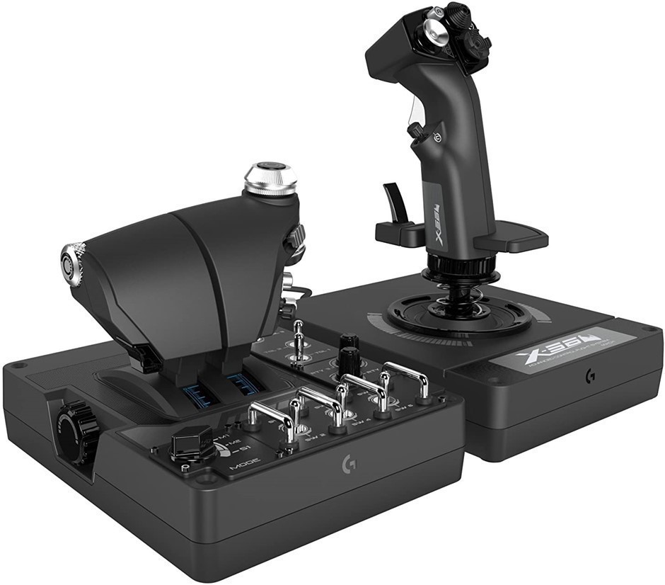 LOGITECH G X56 HOTAS RGB Throttle & Stick Simulation. NB: Minor use.  Buyer