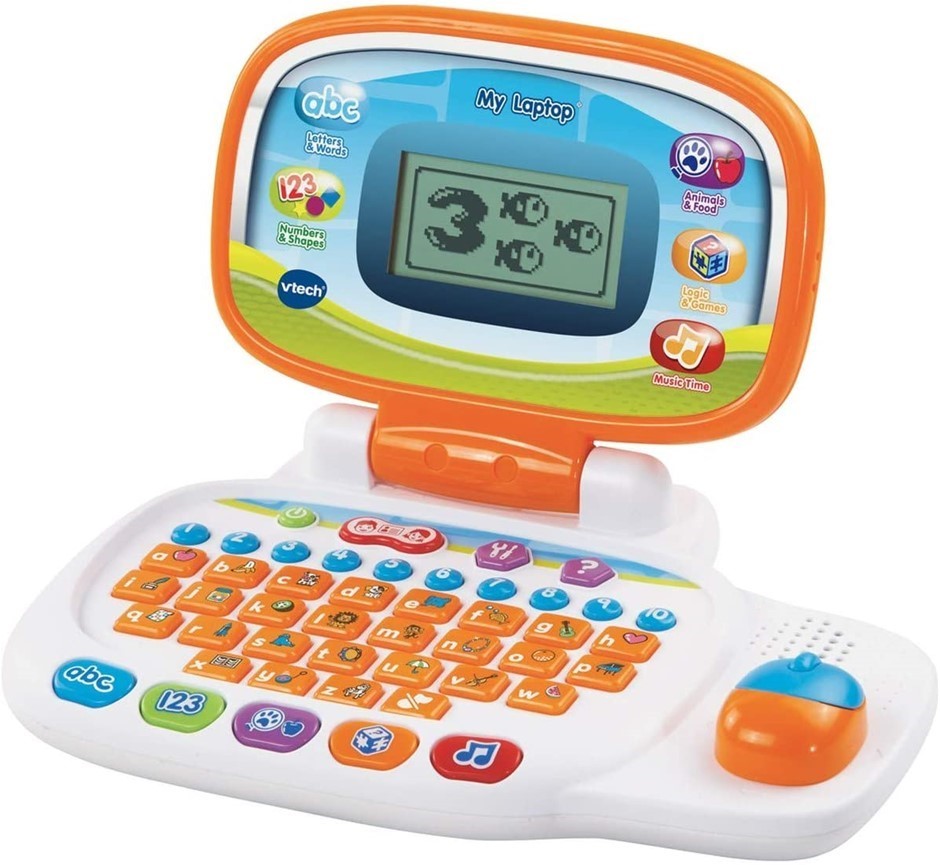 VTECH Educational Laptop, Toy For Kids, White / Orange.