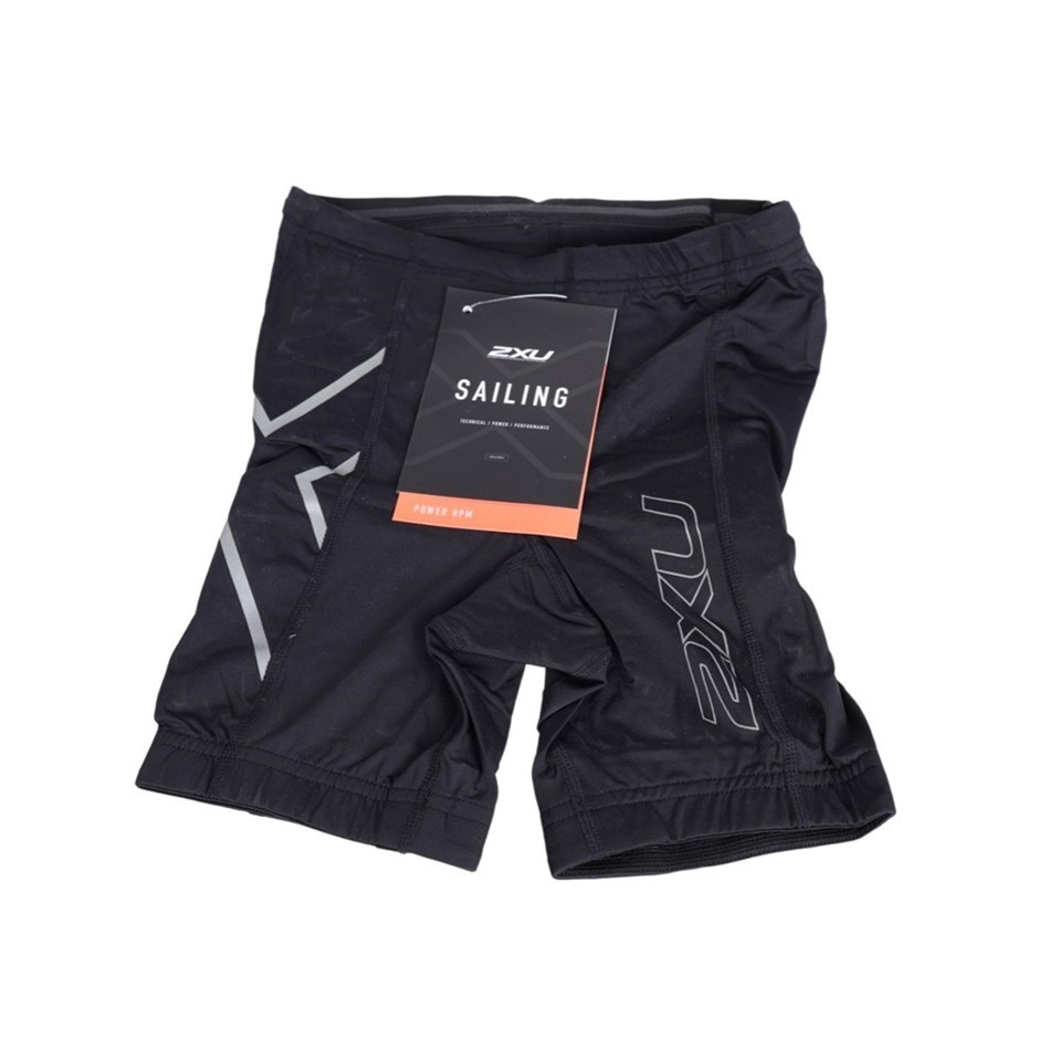 2XU Youth Girls High Performance Power Short, Size M, Black/Reflective.