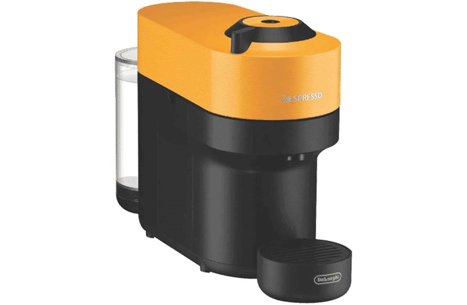 NESPRESSO Delonghi Vertuo Pop Coffee Machine, Mango Yellow