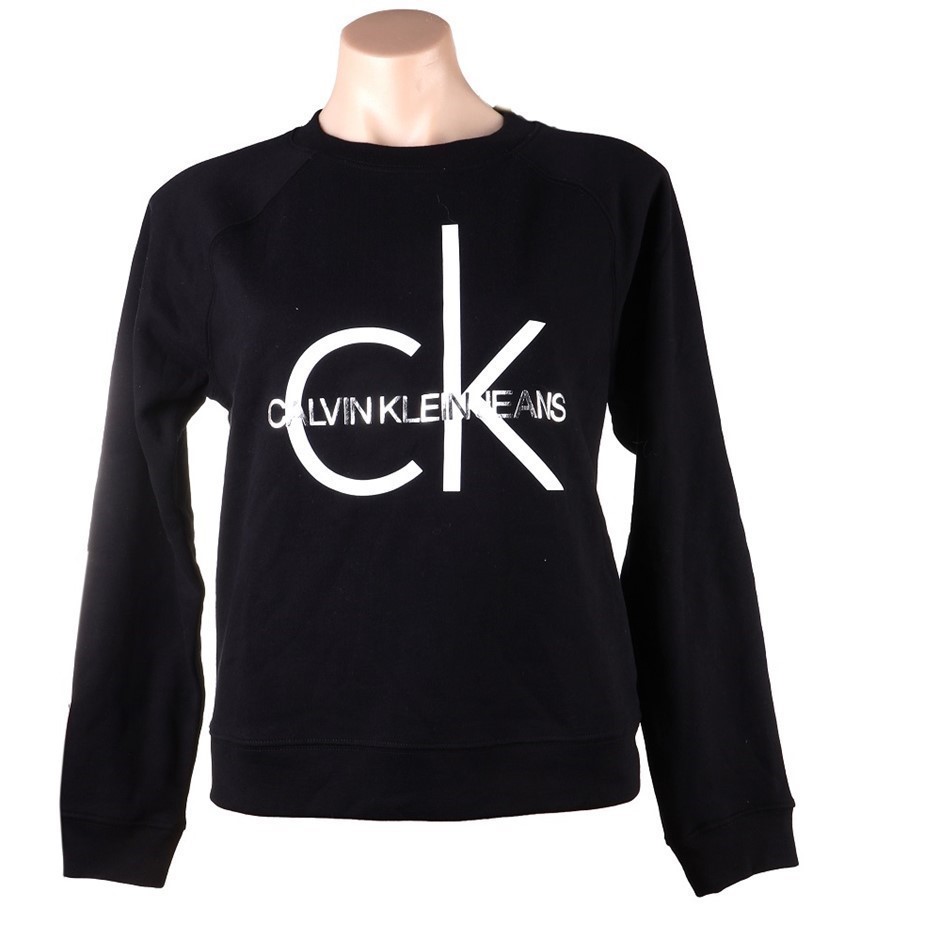 CALVIN KLEIN Women's Performance Pullover, Size XS, 60% Cotton, Black (BLK)