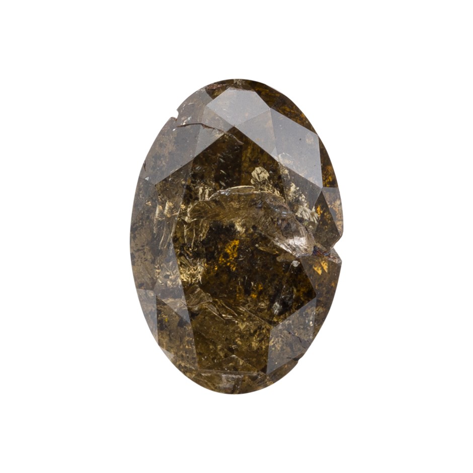 0.33ct Natural Champagne Diamond Oval Cut