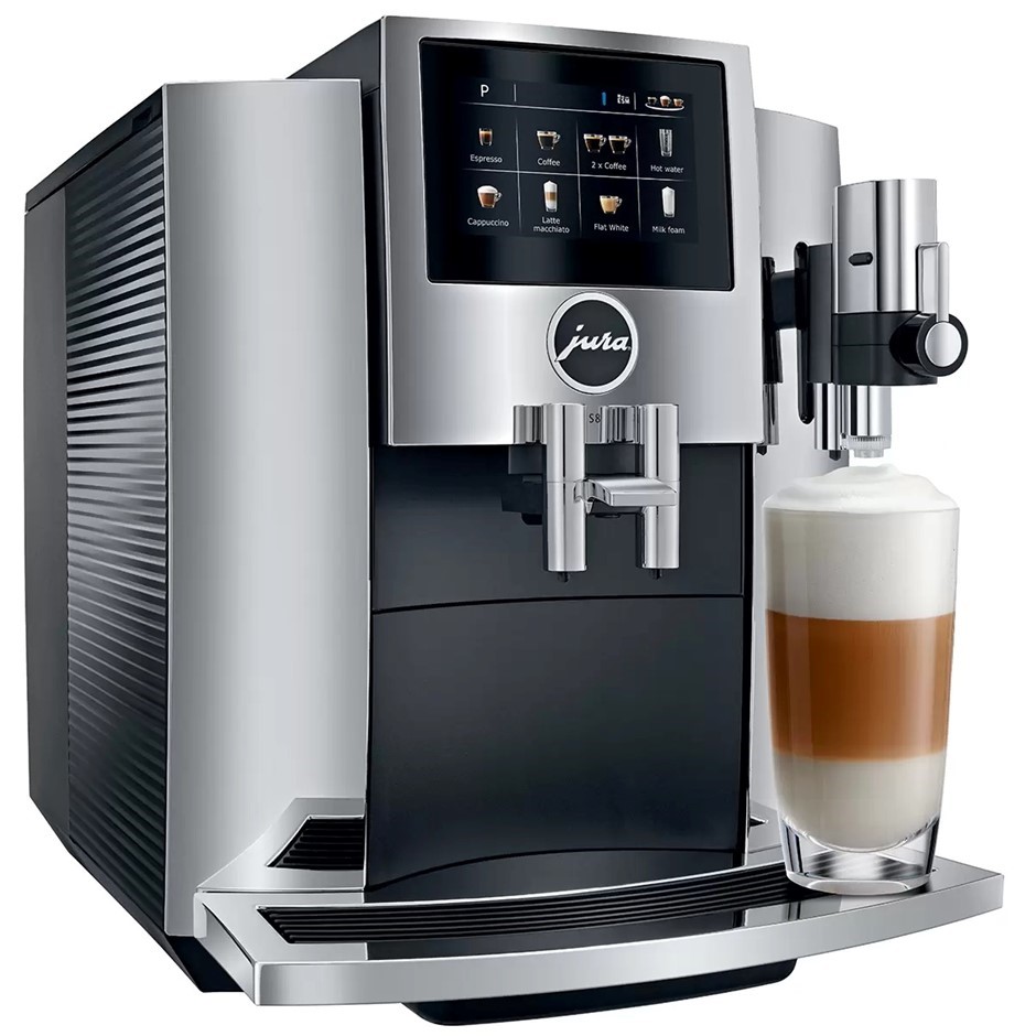 JURA S8 Automatic Coffee Machine, Chrome, Model 15443 (UNIT ONLY) NB: no bo