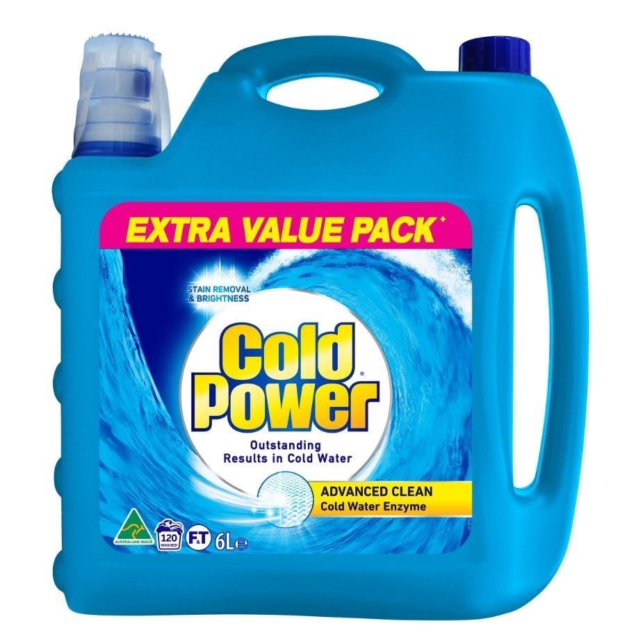COLD POWER Advanced Clean Liquid Laundry Detergent, 6L.
