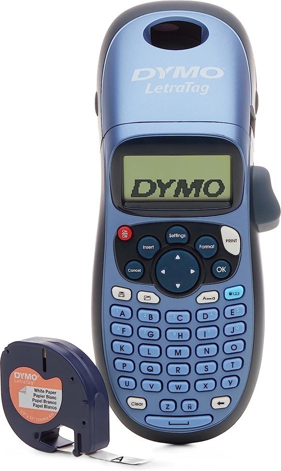 DYMO LetraTag LT-100H Handheld Label Maker, Blue. NB: Minor Use.