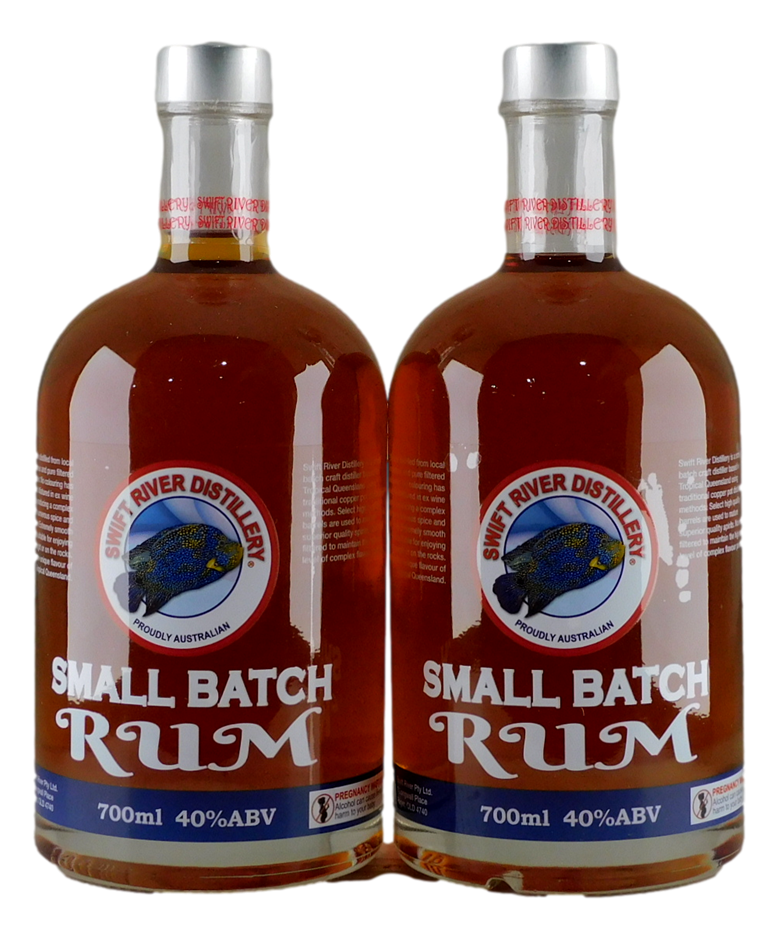 Swift River Small Batch Rum Pack (2x 700mL), AUS.