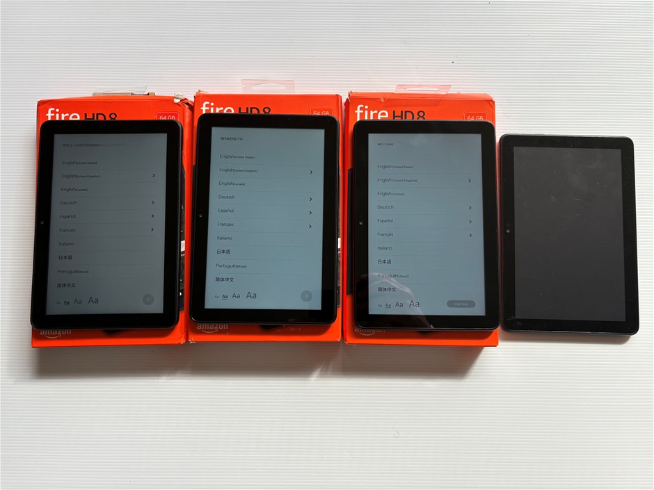 Amazon Fire 8’ Android Tablet (Lot of 4) Auction (0002-2567874) | Grays ...