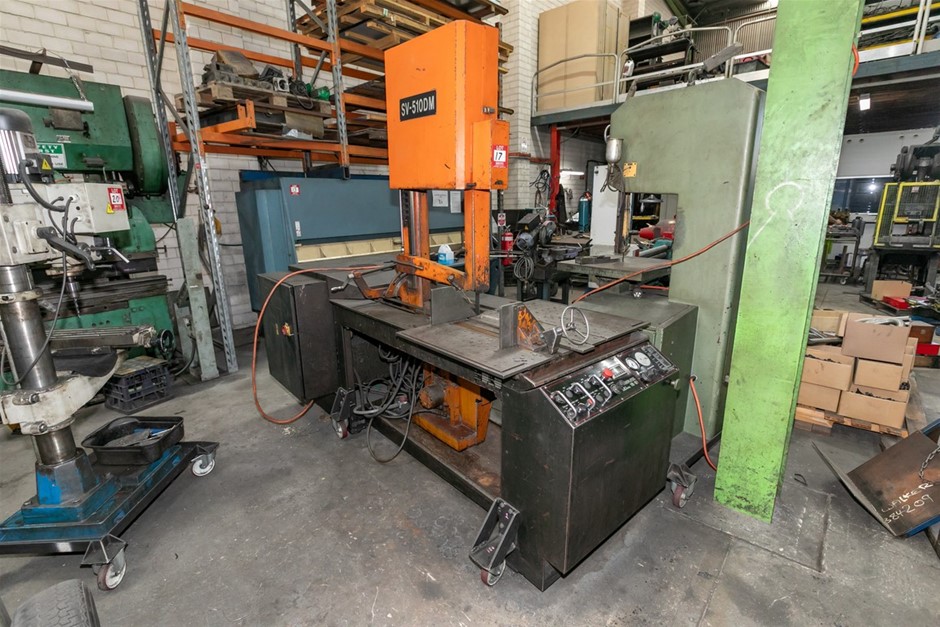 Cosen Peerless VB-181 Mobile Hydraulic Vertical Band Saw