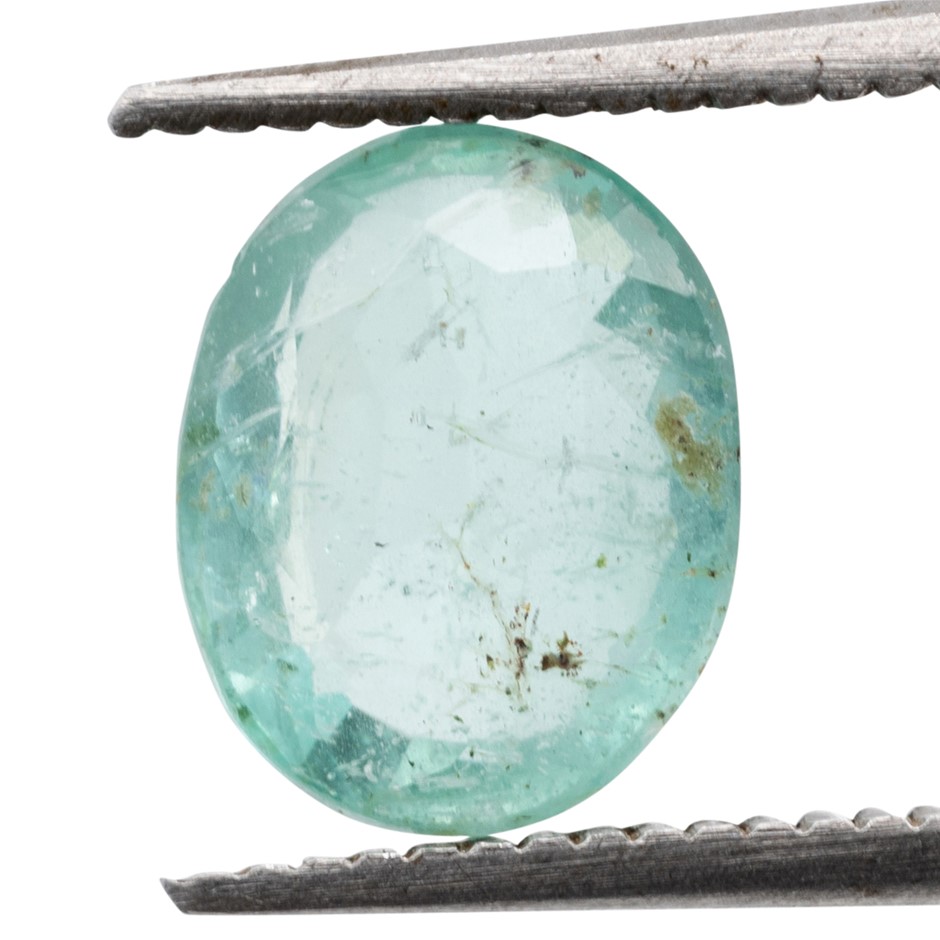 1.28ct Radiant Natural Emerald - Oval Cut