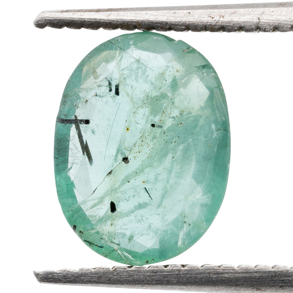 1.05ct Radiant Natural Emerald - Oval Cut