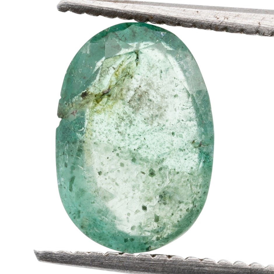 1.46ct Radiant Natural Emerald - Oval Cut