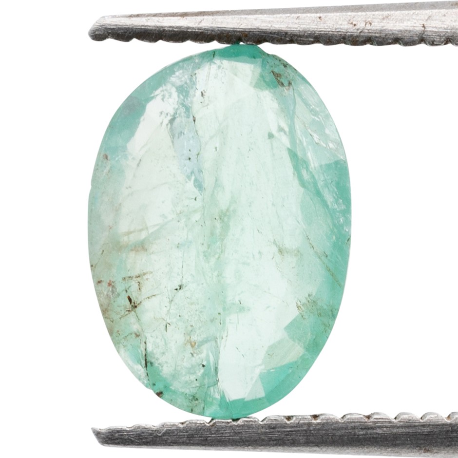 1.06ct Radiant Natural Emerald - Oval Cut