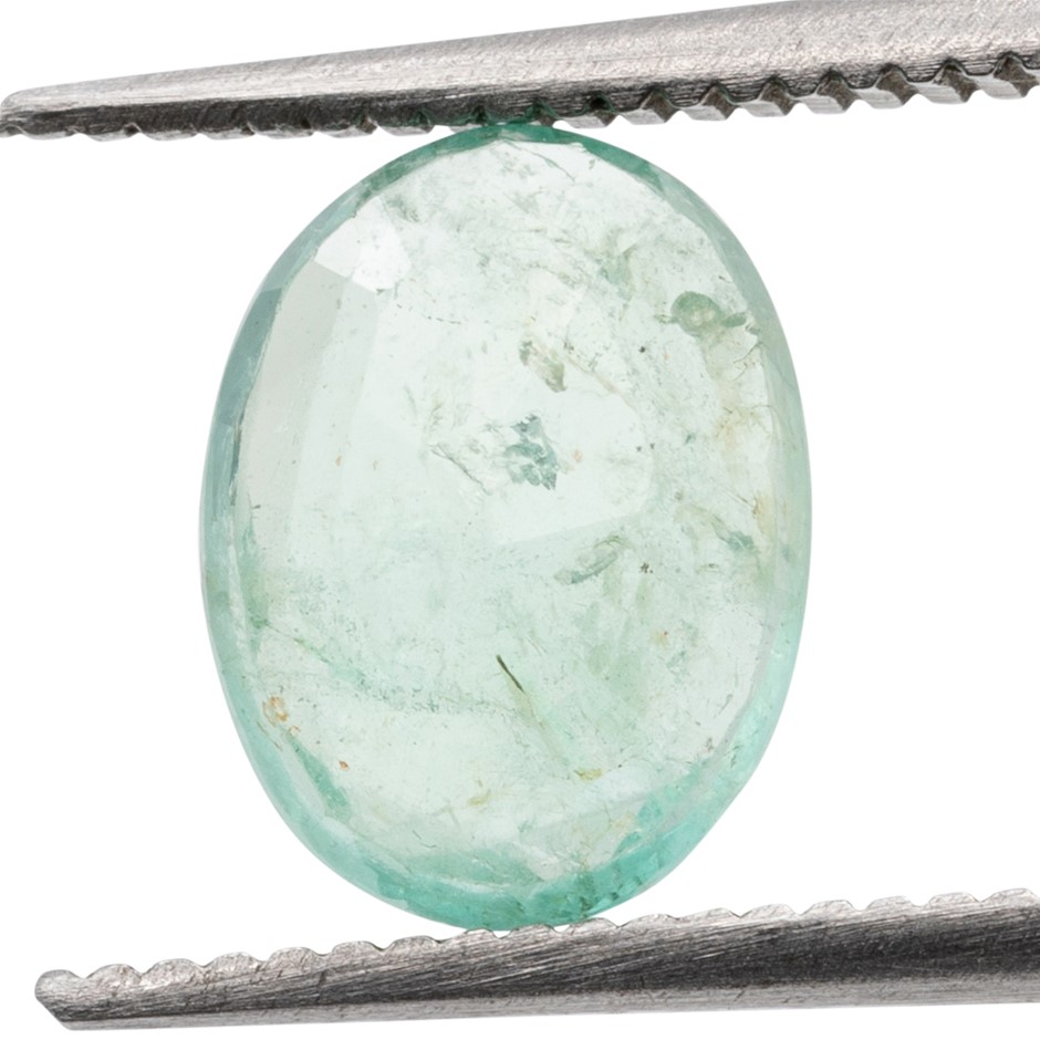 1.13ct Radiant Natural Emerald - Oval Cut