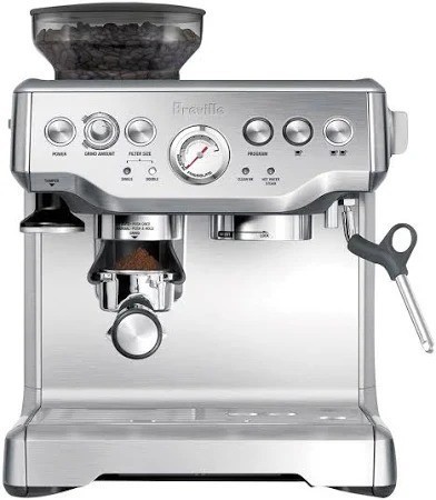 BREVILLE Barista Express Coffee Machine, Stainless Steel Silver, BES875BSS